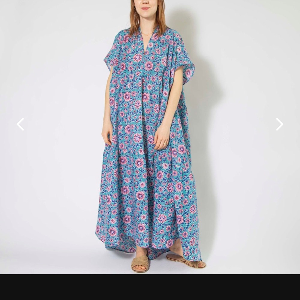 Hackwith Design House Double V Tiered Maxi Dress